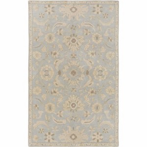 Hauteloom Copen Beige Floral Wool Rug - 1 of 4