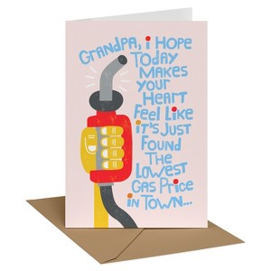 Recycled Paper Greetings Father's Day Card for Grandpa Lowest Gas Price in Town - 1 of 3