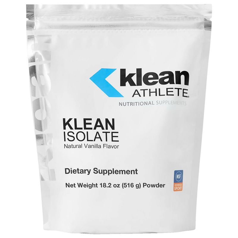 Klean Athlete Klean Isolate - Whey Protein Isolate - NSF Certified for Sport - Natural Vanilla Flavor, 1 of 9