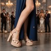 CUSHIONAIRE Women's Foxy platform dress sandal +Memory Foam and Wide Widths Available - 2 of 3