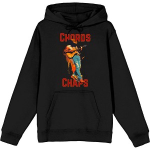 "Chords & Chaps" Cowboy Americana Adult Long Sleeve Hoodie - 1 of 2