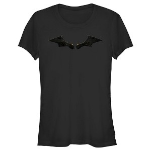 Juniors Womens The Batman Black Armor Batarang T-Shirt - 1 of 4