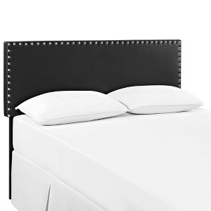 Modway Phoebe King Upholstered Vinyl Headboard -  Dense Foam Padding  - Assembly RequiredPU+25kg/M3 density foamFrame is solid wood and CARB P2 panel - 1 of 4