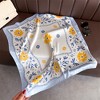 Anna-Kaci Women's Cute Scarf with Floral Print and Soft Glossy Finish 27×27 Inches - 2 of 4