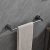 ChicFurnit Bathroom Towel Holder 6 Piece Wall Mounted Set for Modern Bathroom Style, Silver, 24.8"*8.3"*2.8" - 4 of 4