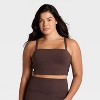 Women's Everyday Soft Light Support Velour Piped Sports Bra - All In Motion™ - 4 of 4