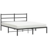 vidaXL Metal Bed Frame with Headboard Black 59.1 in.x78.7 in. - 4 of 4