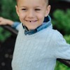 Hope & Henry Boys' Organic Long Sleeve Fine Gauge Cable V-Neck Sweater, Kids - 3 of 4