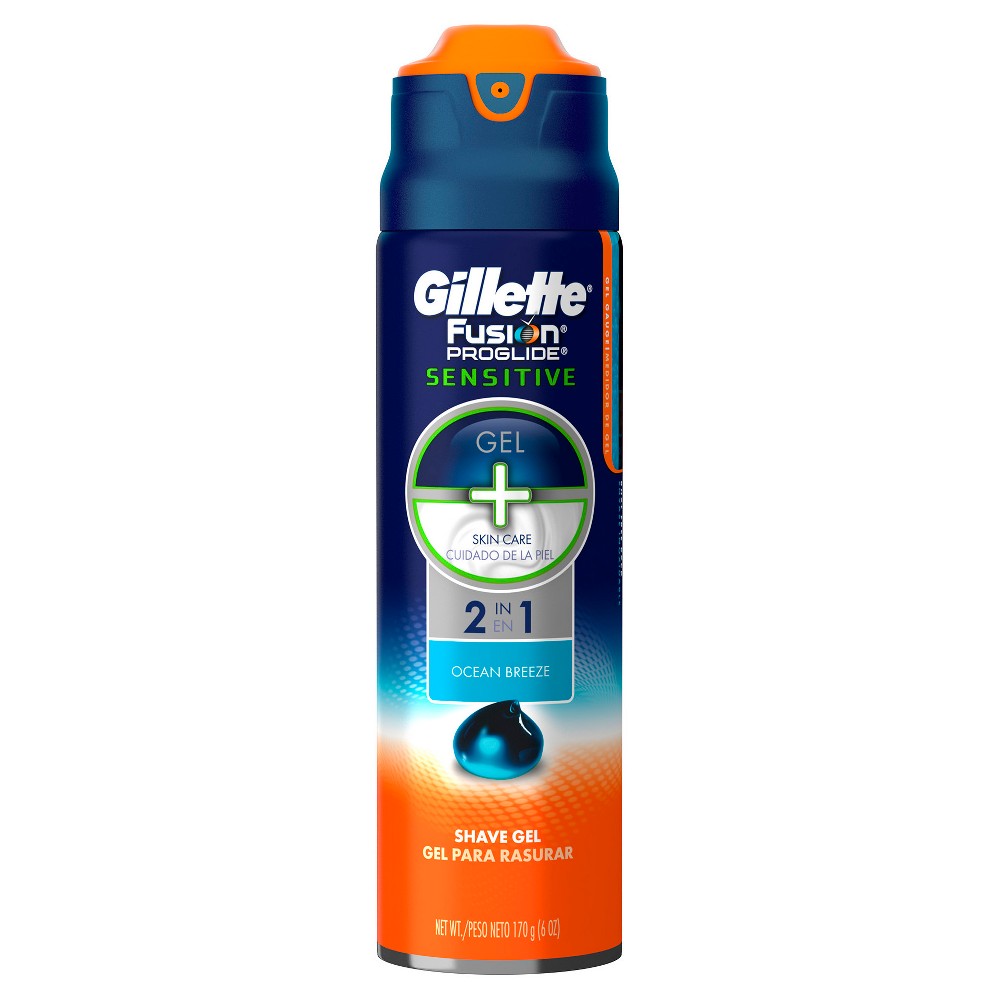 UPC 047400653184 product image for Gillette Fusion ProGlide Sensitive Shave Gel Ocean Breeze 6 oz | upcitemdb.com