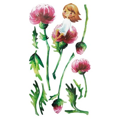 Slickblue Delicate Pretty Flowers Wall Decals – Transform Your Home with Floral Elegance 13x23.5 inch