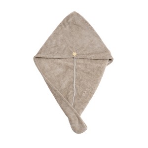 Unique Bargains Water-absorbent Solid Hair Towel 1 Pc - 1 of 3