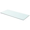 vidaXL Shelves 2 pcs Panel Glass Clear 27.6 in.x11.8 in. - 2 of 3