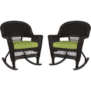 HomeStock Contemporary Chic Chair Set of 2 with  Cushion and Chrome Legs - 1 of 4