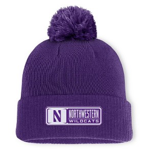 NCAA Northwestern Wildcats Cuffed Pom Hat - 1 of 2