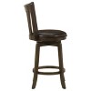 Coaster Home Furnishings Lambert Counter Height Swivel Bar Stool with Upholstered Seat Dark Cherry - 4 of 4