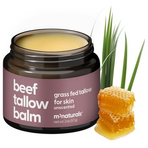 Grass Fed Beef Tallow Balm, Moisturizing Balm with Cold-Pressed Olive Oil & Beeswax for Skin, Body & Face, Scented or Unscented, M3, 2oz - 1 of 4