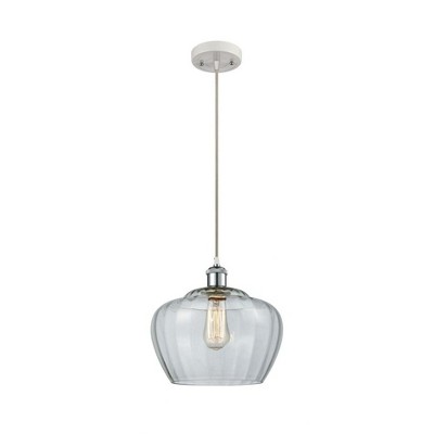 Fenton - 1 Light Cord Hung Mini Pendant In Industrial Style-11 Inches Tall and 11 Inches Wide