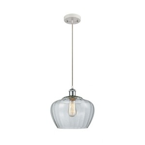 Fenton - 1 Light Cord Hung Mini Pendant In Industrial Style-11 Inches Tall and 11 Inches Wide - 1 of 1
