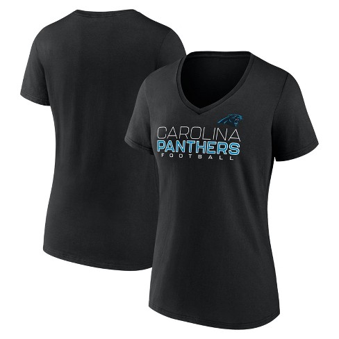 Nfl Carolina Panthers Women s Short Sleeve Core V neck T shirt Target