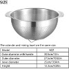 18/8 Stainless Steel Microwell Colander, Fruits, Rice, and Pasta - 2 of 4