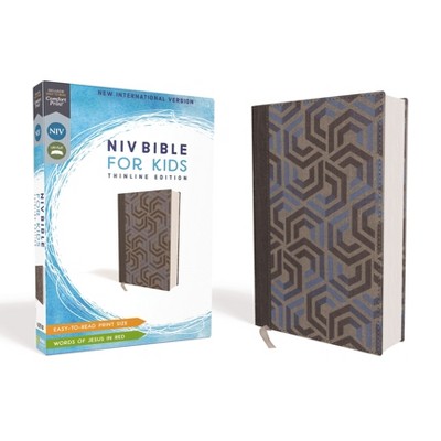 Niv, Bible for Kids, Cloth Over Board, Blue, Red Letter, Comfort Print - by  Zondervan (Hardcover)