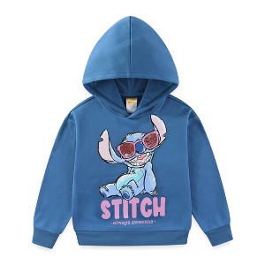 Disney Lilo & Stitch Girls Flip Sequin Hooded Sweatshirt for Big Kids - 1 of 4