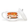 Silver Buffalo Friends Smelly Cat Central Perk Ceramic Soup Mug With Vented Lid | 24 Ounces - 2 of 4