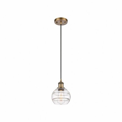Rochester - 1 Light Cord Hung Mini Pendant In Industrial Style-7.88 Inches Tall and 5.88 Inches Wide