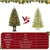 Whizmax 4.5ft Artificial Christmas Tree,Prelit Christmas Tree with 300 Warm White Led Lights,and Nine-Headed Bird Base,Perfect Christmas Decor,2Pcs - 2 of 4