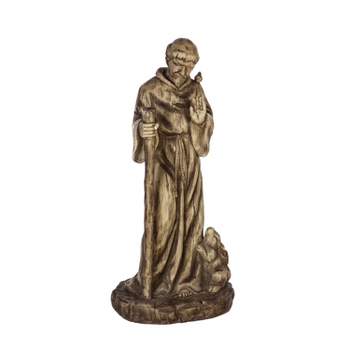 Evergreen 37"H St. Francis Garden Statuary- Fade and Weather Resistant Outdoor Decor