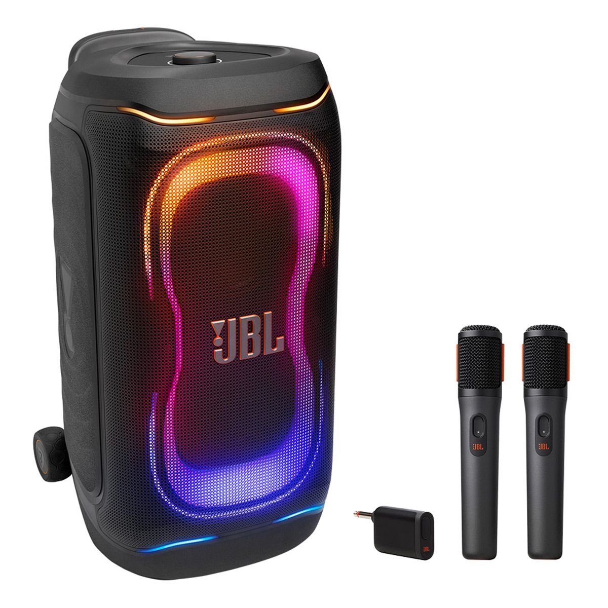 JBL PartyBox 330 Portable Party Speaker Bundle with Wireless Microphone System