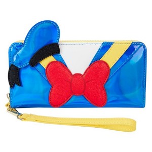 Loungefly Disney Donald Duck 90th Anniversary Metallic Cosplay Zip Around Wallet - 1 of 4