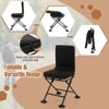 Gymax 360 Degree Swivel Silent Camping Chair Folding Chair W/ Padded Seat & Backrest Non-Slip Oversized Duck Feet Camouflage/Black - 4 of 4