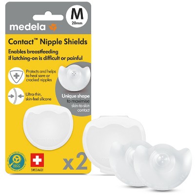 Image of Medela Contact Nipple Shields with Carrying Case - 20mm - 2pc