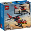 LEGO City Fire Rescue Helicopter Pretend Play Toy 60411 - 4 of 4