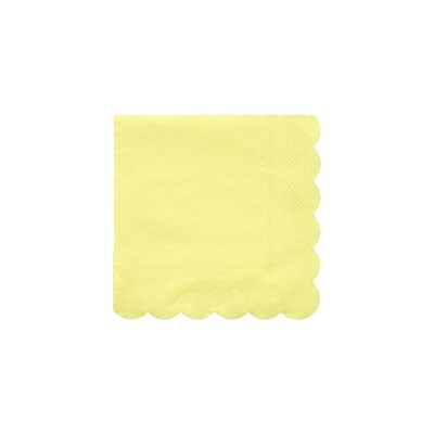 Meri Meri Pale Yellow Small Napkins