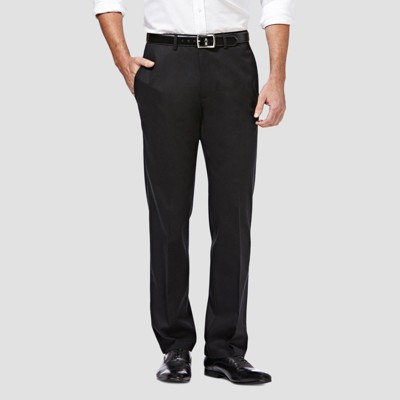 Haggar Men's Premium No Iron Straight Fit Flat Front Casual Pants
