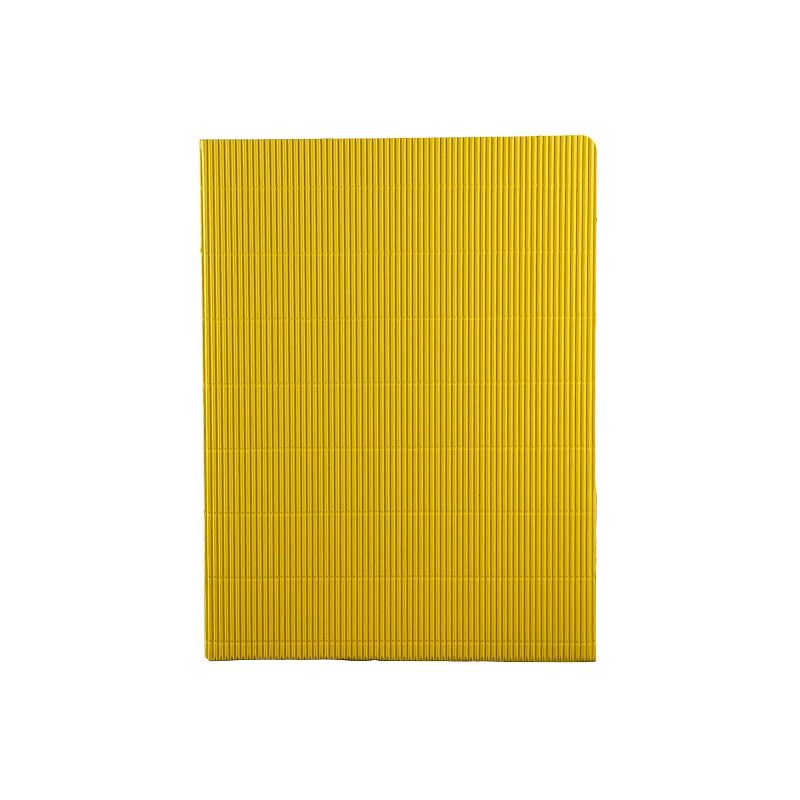 JAM Paper Corrugated Two-Pocket Fluted Folders Yellow 87499D, 1 of 4