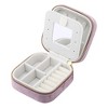 REGALWOVEN Faux Leather Mini Portable Modern Jewelry Box - 3 of 4