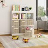 Vtec Trading Beige Woven Patterned Storage Cubes SET OF 6 - 3 of 3