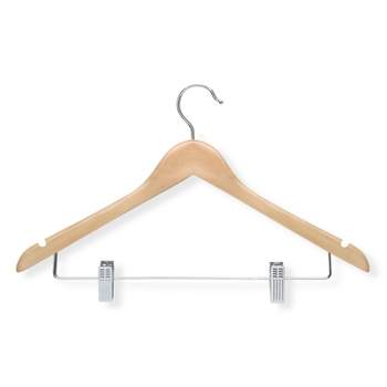 Honey-Can-Do 12pk Maple Wood Suit Hangers