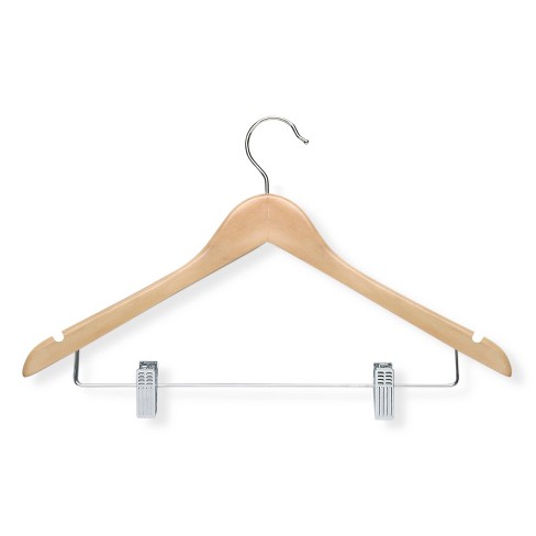 HONEY-CAN-DO HNGT01209 Wood Suit Hanger,Maple,PK12 