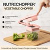 NutriChopper Handheld Vegetable and Fruit Chopper with 4 Stainless Steel Blades & Catch Container - 3 of 4