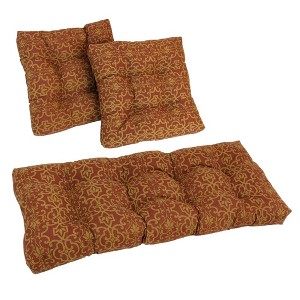 Blazing Needles, Square Spun Polyester Outdoor Tufted Settee Cushions (Set of 3) - 1 of 1
