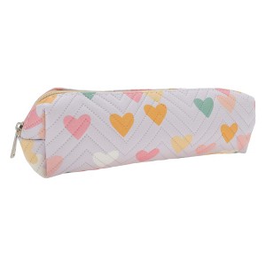 Unique Bargains Heart Print Pencil Case for Office Organizer - 1 of 4