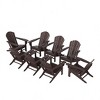 WestinTrends Dylan HDPE Outdoor Patio Adirondack Chair (Set of 8) - 3 of 4