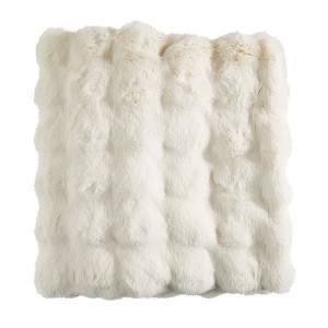 Saro Lifestyle Soft Bubble Faux Fur Throw - 1 of 3