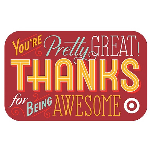 Thanks For Being Awesome Giftcard 500 Target - where to get roblox gift cards target