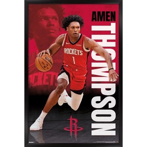 Trends International NBA Houston Rockets - Amen Thompson 25 Framed Wall Poster Prints - 1 of 4