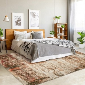 Area Rugs Washable Large Modern Abstract Living Room Rug Soft Anti-Skid Carpet Indoor Non-Shedding Carpets for Bedroom Dining Farmhouse Nursery Office - 1 of 4